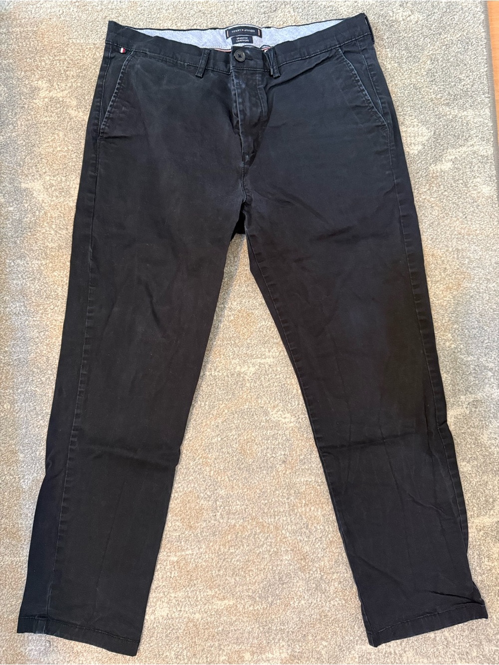 Tommy Hilfiger Black Straight Fit Pants